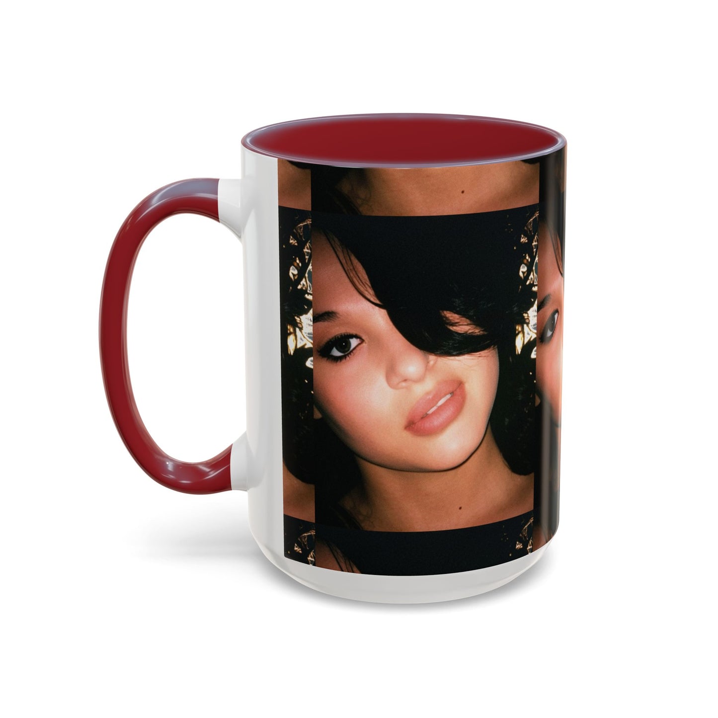 Personalized Photo Accent Coffee Mug (11/15oz) — Custom Portrait Design Printify