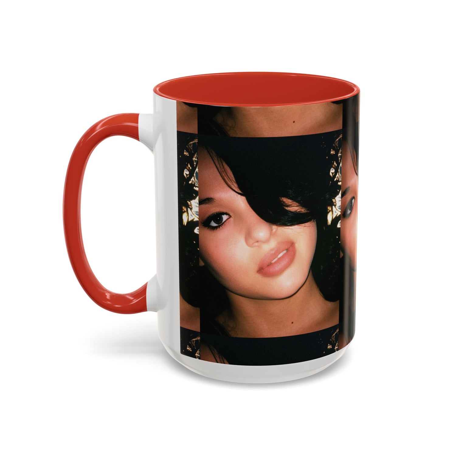 Personalized Photo Accent Coffee Mug (11/15oz) — Custom Portrait Design Printify