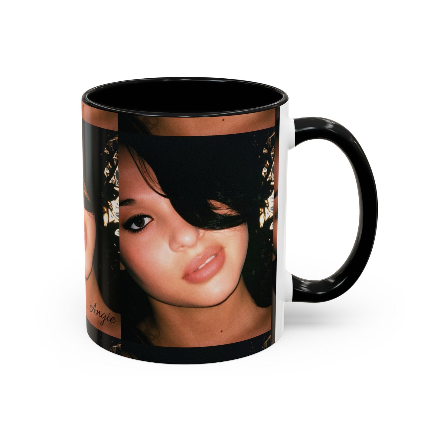 Personalized Photo Accent Coffee Mug (11/15oz) — Custom Portrait Design Printify