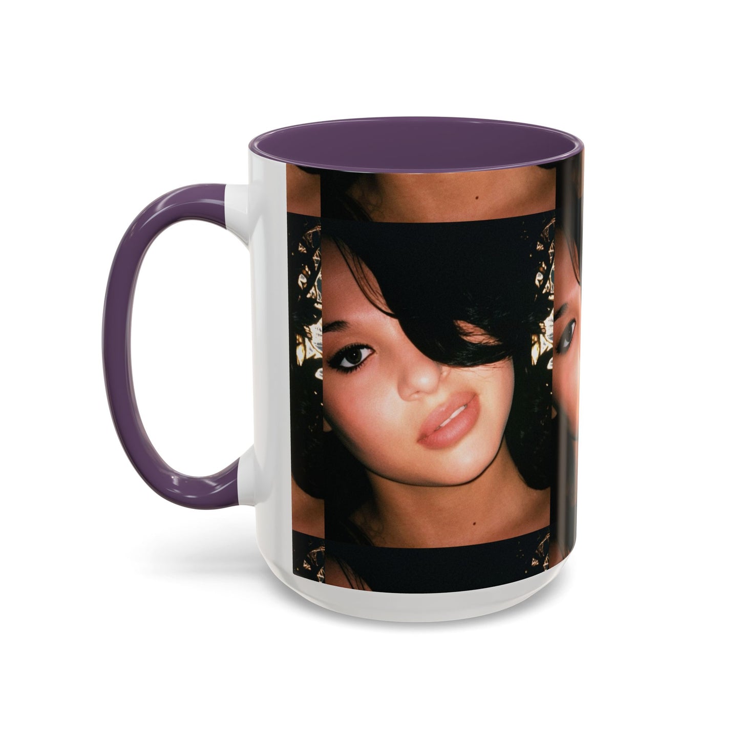 Personalized Photo Accent Coffee Mug (11/15oz) — Custom Portrait Design Printify