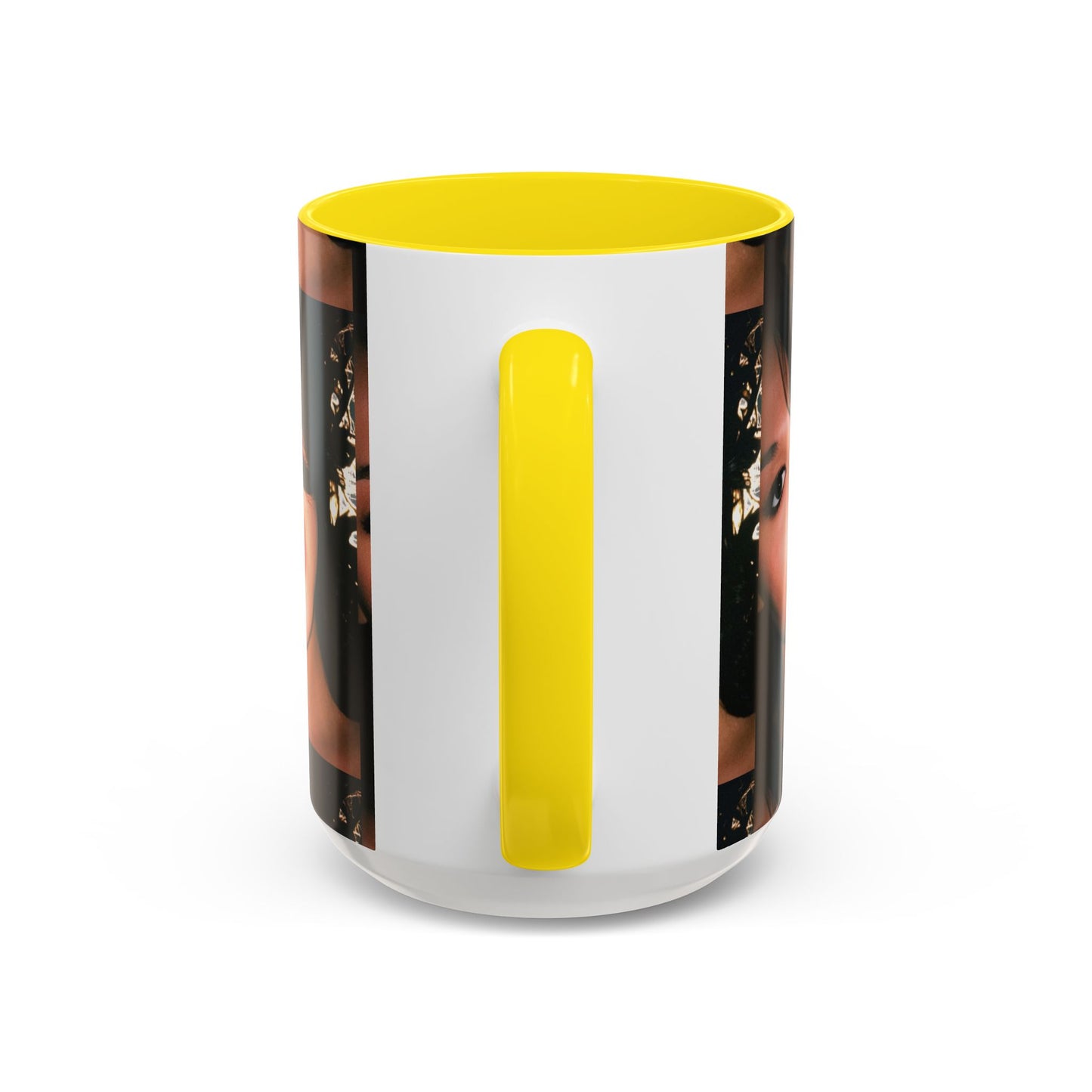 Personalized Photo Accent Coffee Mug (11/15oz) — Custom Portrait Design Printify