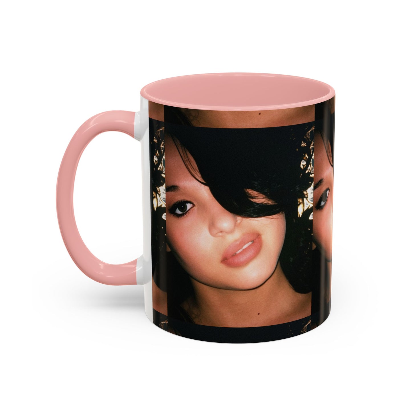 Personalized Photo Accent Coffee Mug (11/15oz) — Custom Portrait Design Printify