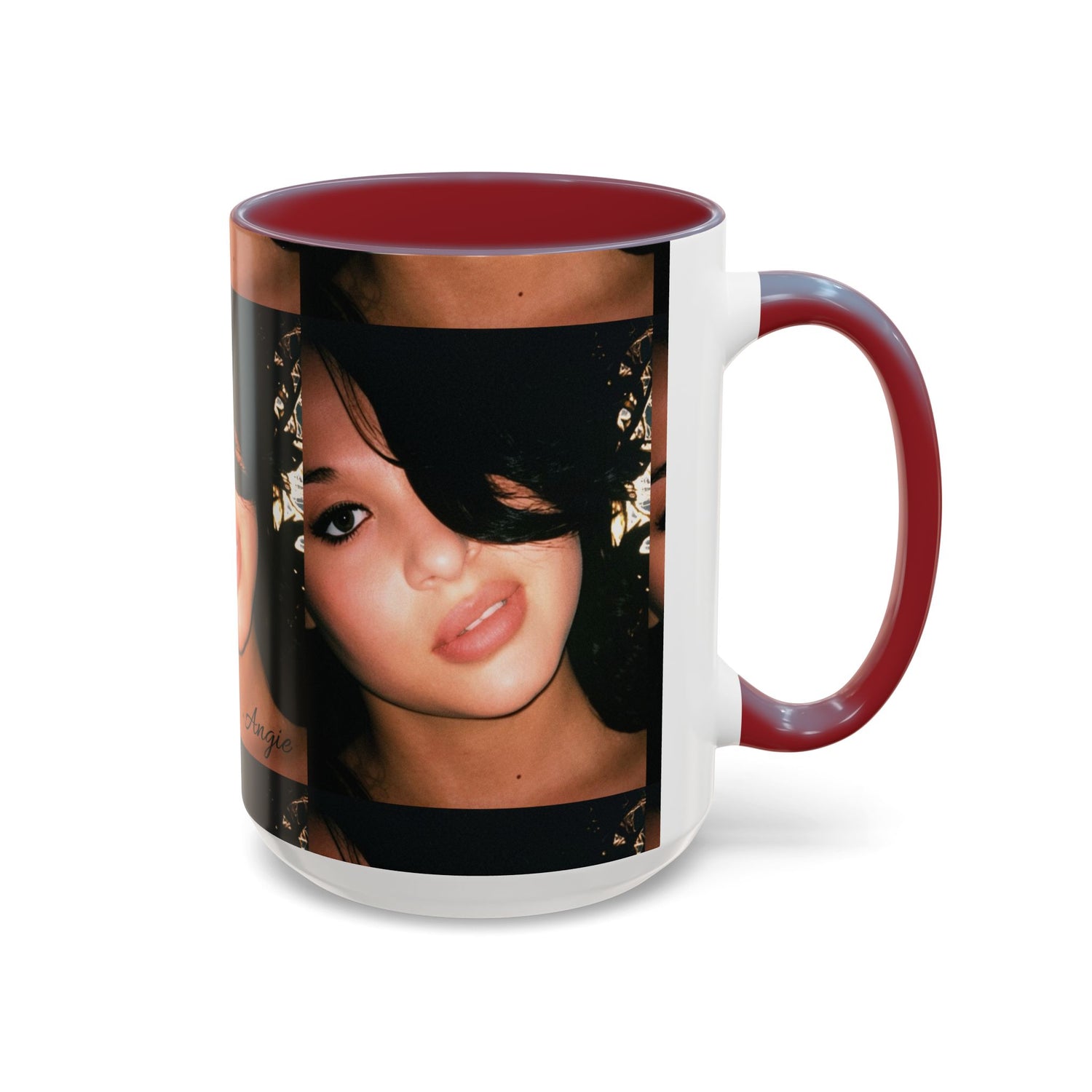 Personalized Photo Accent Coffee Mug (11/15oz) — Custom Portrait Design Printify