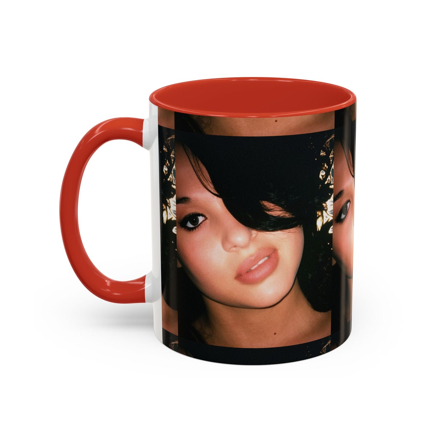 Personalized Photo Accent Coffee Mug (11/15oz) — Custom Portrait Design Printify