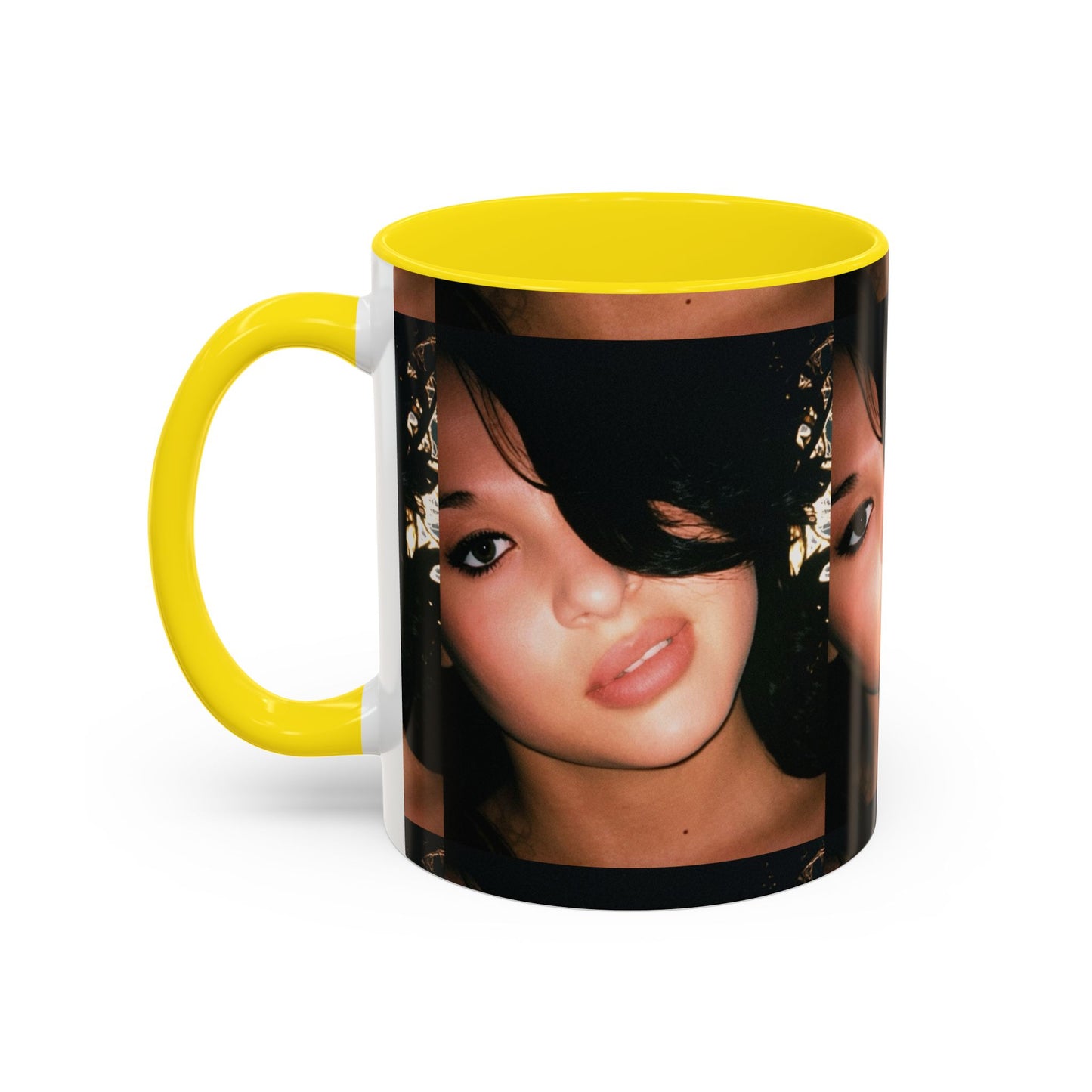 Personalized Photo Accent Coffee Mug (11/15oz) — Custom Portrait Design Printify