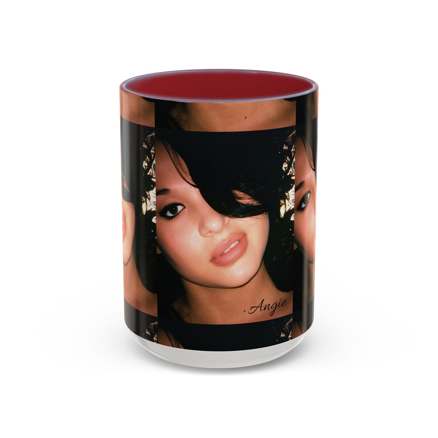 Personalized Photo Accent Coffee Mug (11/15oz) — Custom Portrait Design Printify