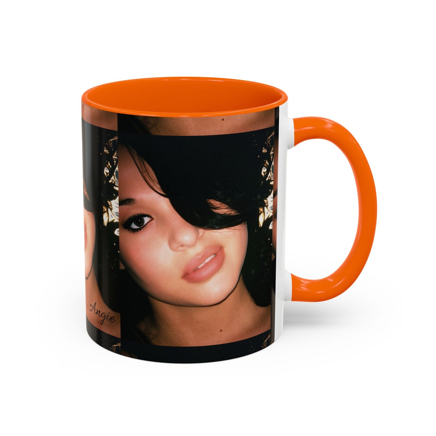 Personalized Photo Accent Coffee Mug (11/15oz) — Custom Portrait Design Printify