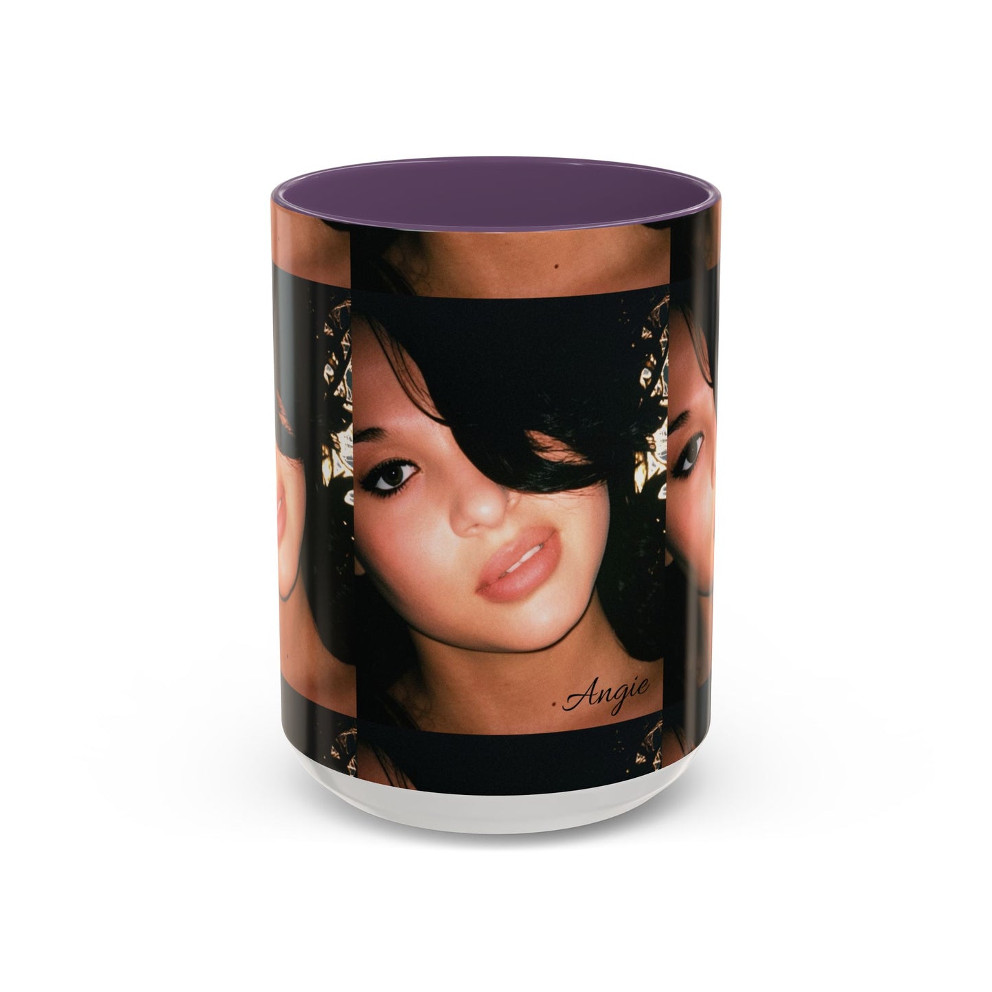 Personalized Photo Accent Coffee Mug (11/15oz) — Custom Portrait Design Printify