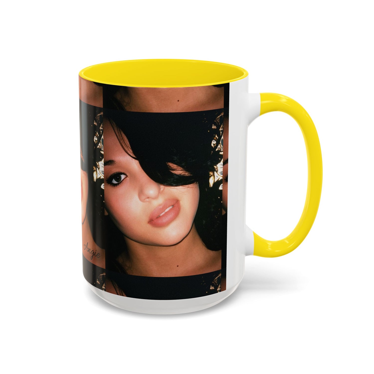 Personalized Photo Accent Coffee Mug (11/15oz) — Custom Portrait Design Printify