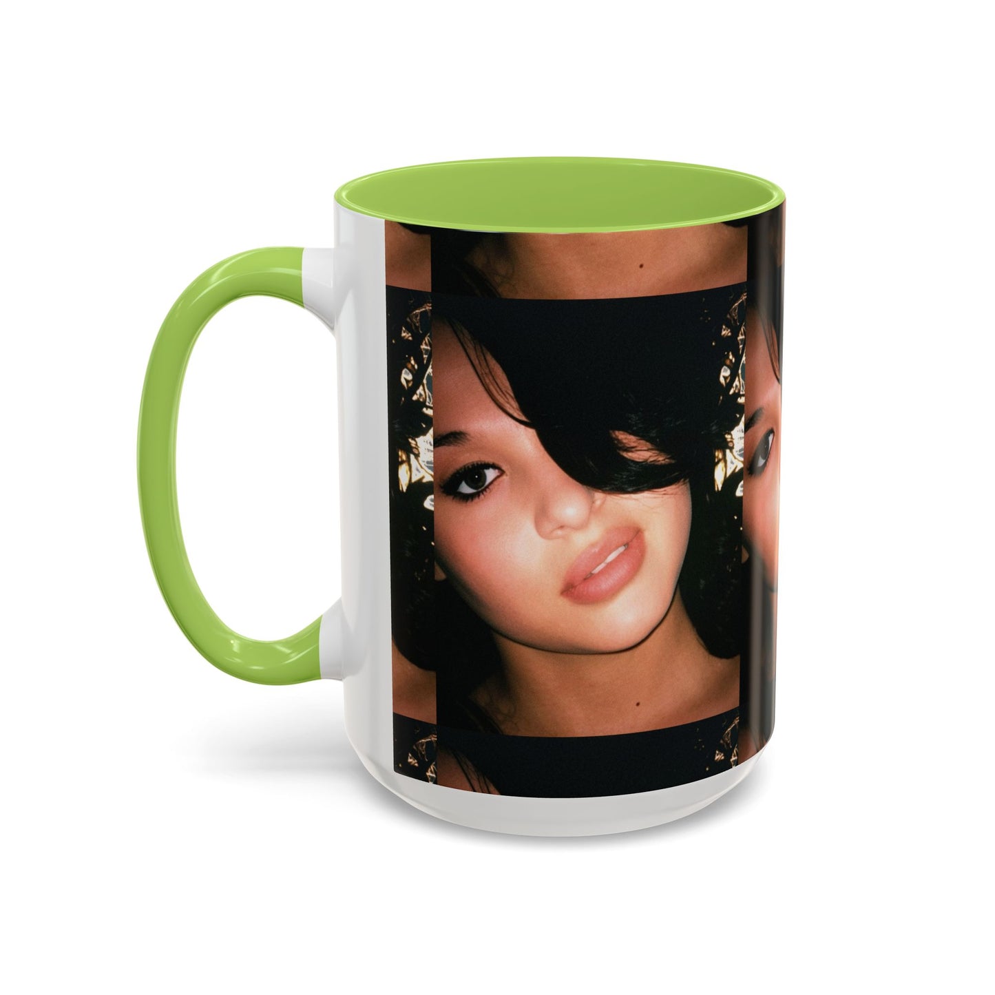 Personalized Photo Accent Coffee Mug (11/15oz) — Custom Portrait Design Printify
