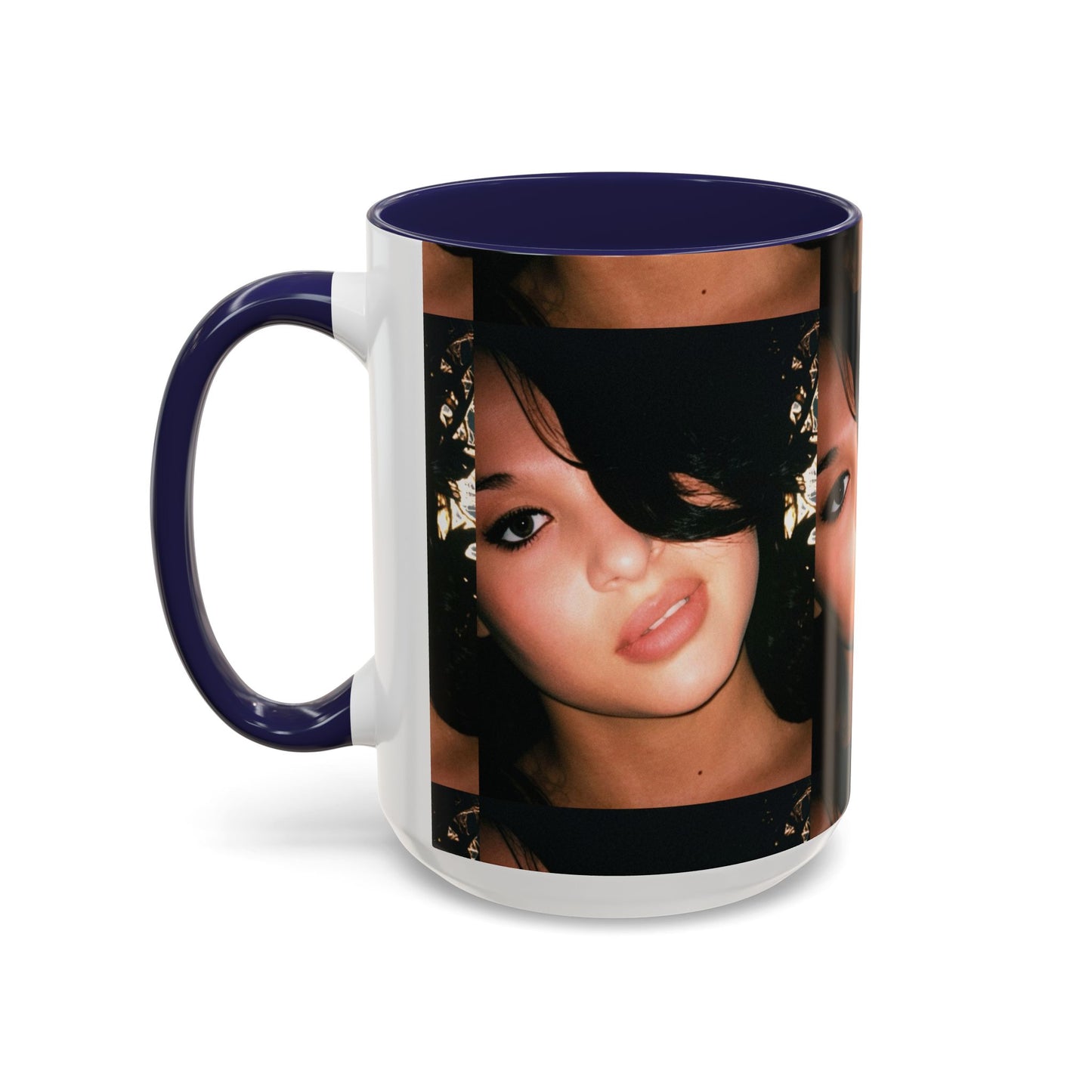 Personalized Photo Accent Coffee Mug (11/15oz) — Custom Portrait Design Printify