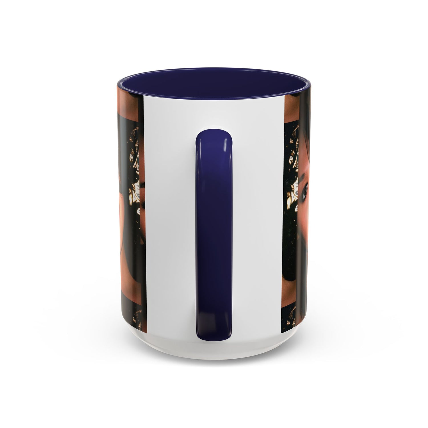 Personalized Photo Accent Coffee Mug (11/15oz) — Custom Portrait Design Printify