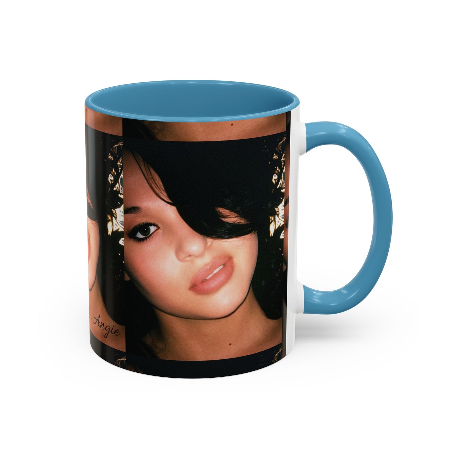 Personalized Photo Accent Coffee Mug (11/15oz) — Custom Portrait Design Printify