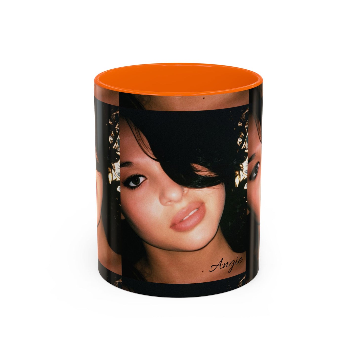 Personalized Photo Accent Coffee Mug (11/15oz) — Custom Portrait Design Printify