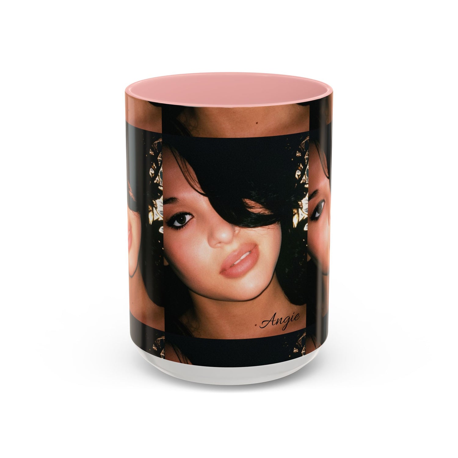 Personalized Photo Accent Coffee Mug (11/15oz) — Custom Portrait Design Printify