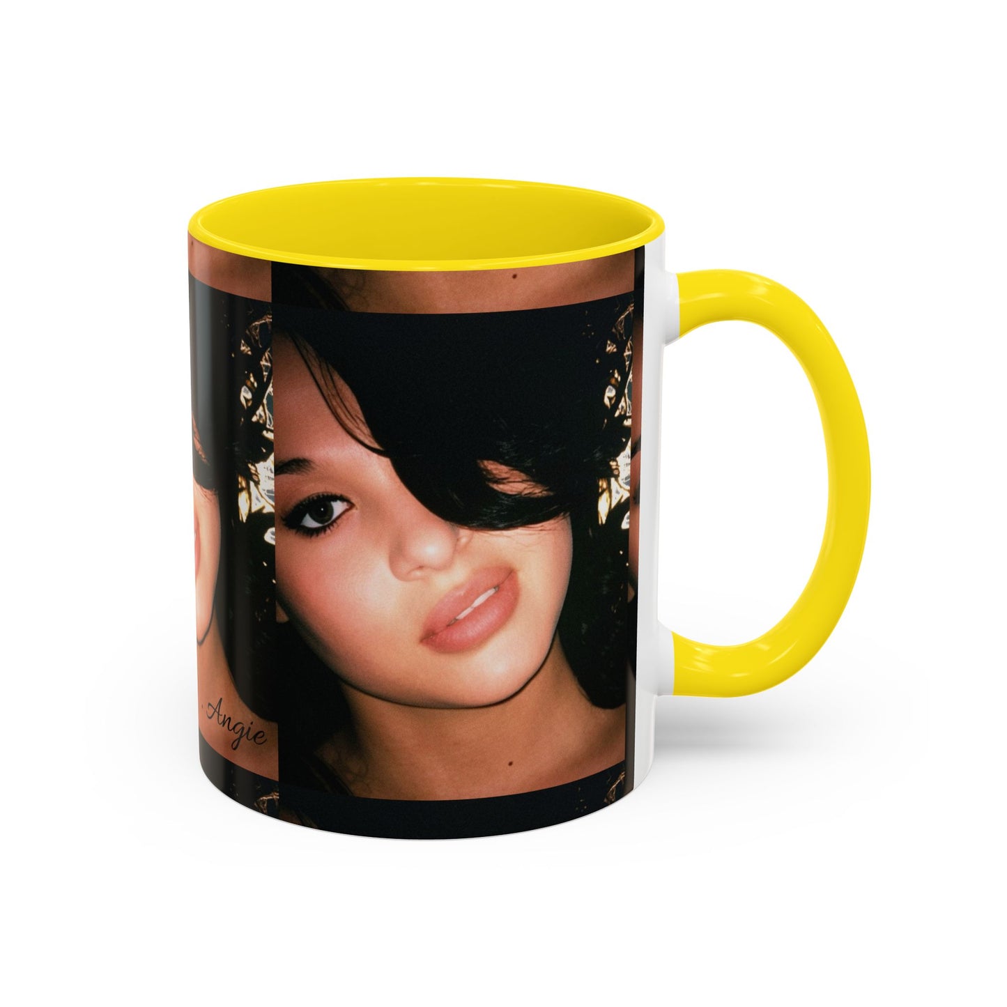 Personalized Photo Accent Coffee Mug (11/15oz) — Custom Portrait Design Printify