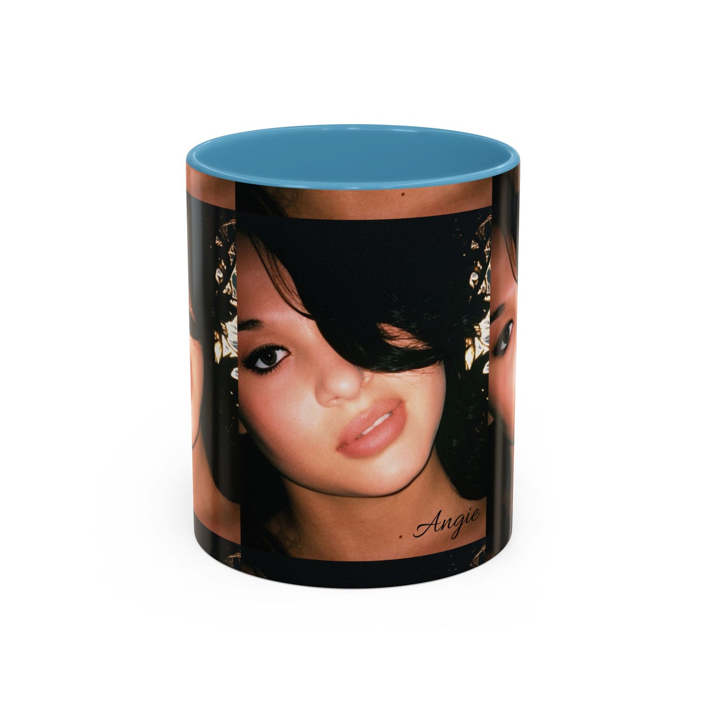 Personalized Photo Accent Coffee Mug (11/15oz) — Custom Portrait Design Printify