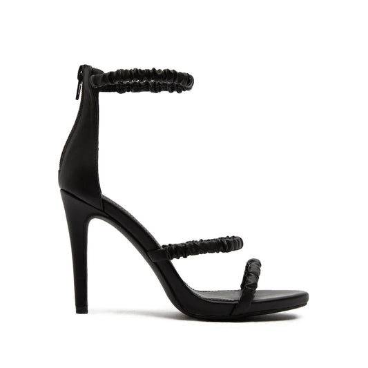 Strapped open toe high heel