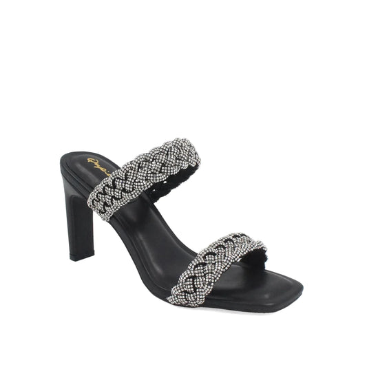 Ladies Rhinestone Open toe heels